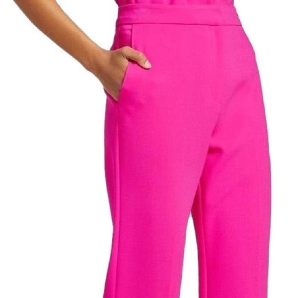 hot pink silk pants